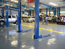 【汽車修理廠地面地板】汽修廠地面用什么材料？